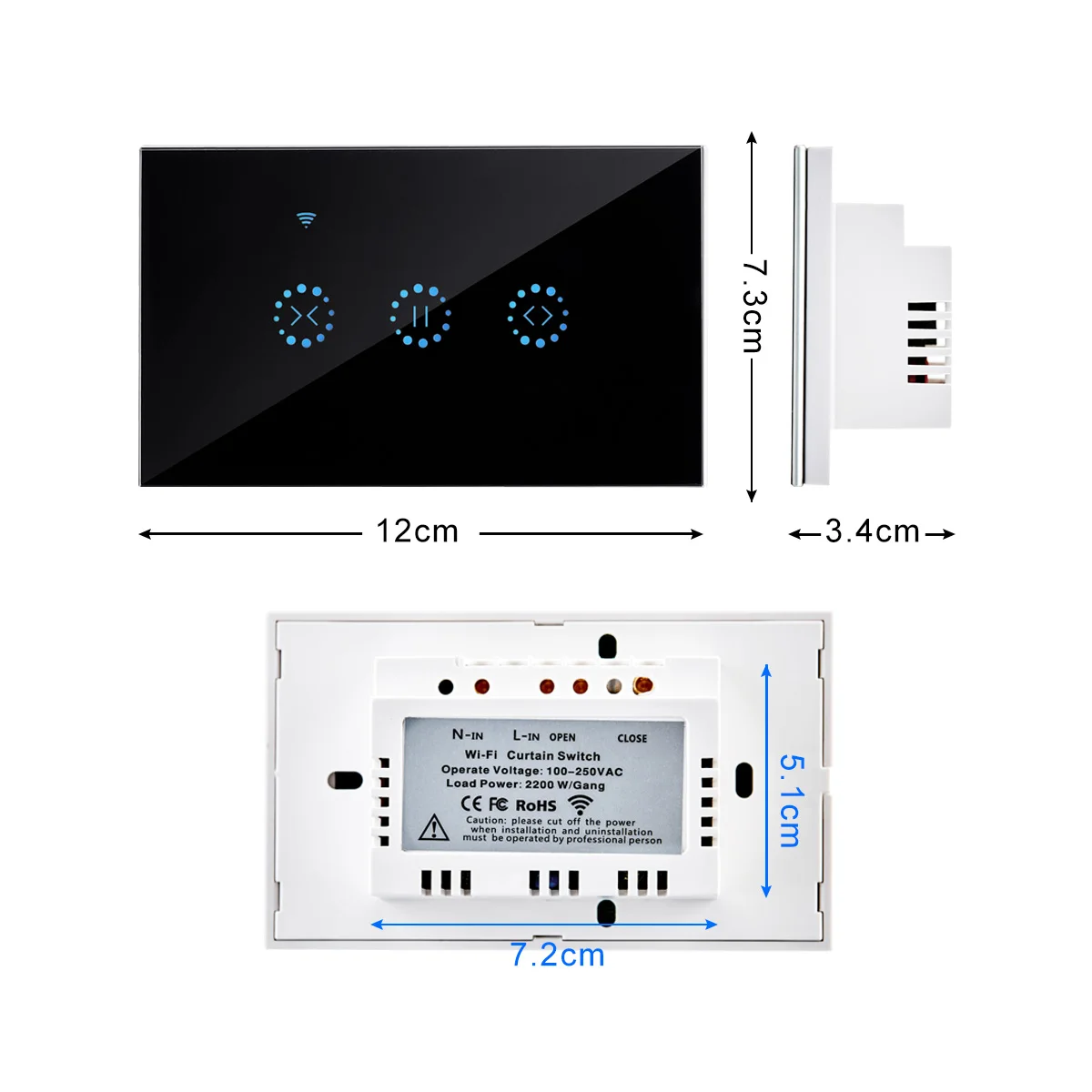 EU/US WiFi Curtain Blind Switch For Roller Shutter Electric Motorize Google Home Alexa Echo Voice Control DIY Smart Home