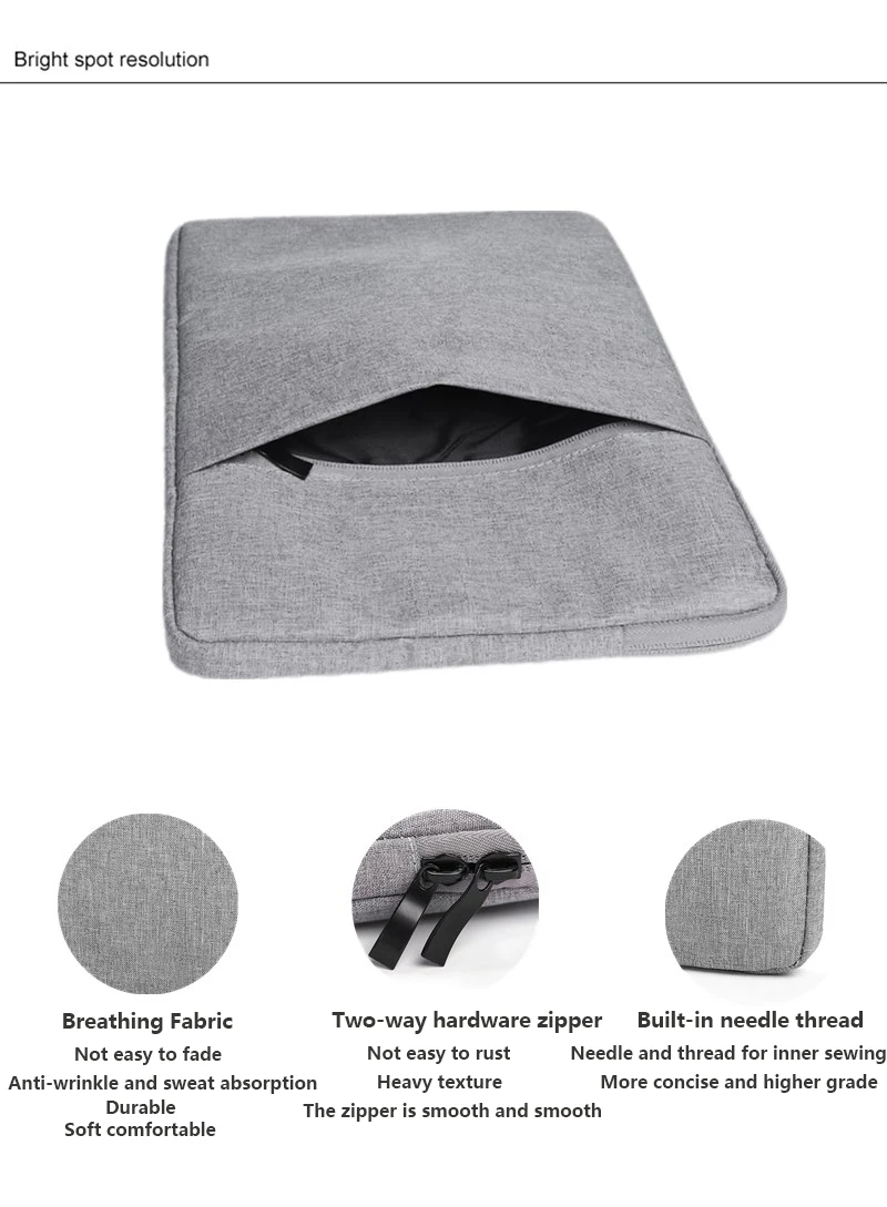 Bolsa de laptop impermeável, caixa de computador