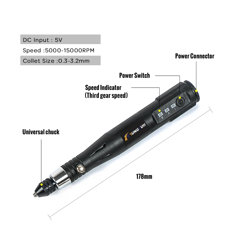 Электроинструменты, электрическая мини-дрель с 0,3-3,2 мм, набор шлифовальных аксессуаров, многофункциональная мини-гравировальная ручка для Dremel, инструменты