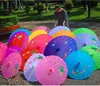 12colors Chinese art umbrella bamboo frame silk parasol for wedding birthday party bride bridemaid hand-painted flower design ► Photo 3/6
