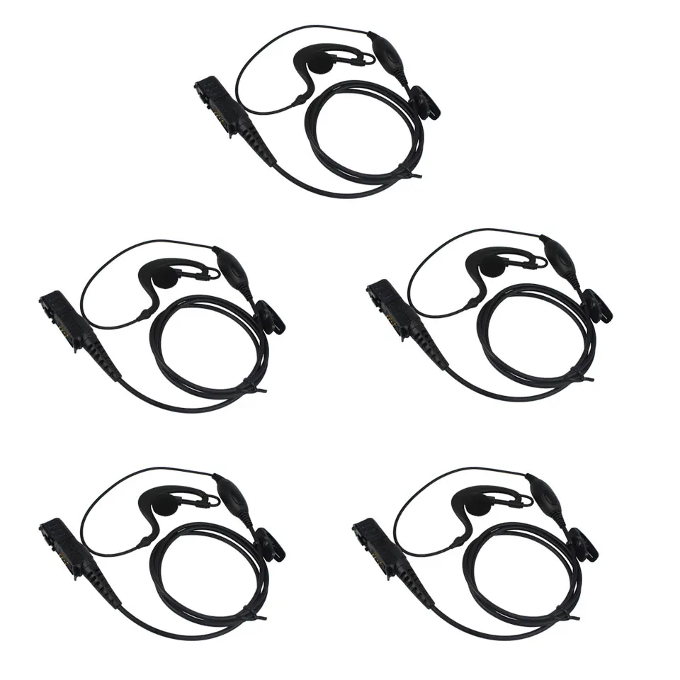 

5pcs G-shape Ear-hook Earpiece for Motorola XIR P6600/6620 XPR 3300/3500 Two Way Radio Walkie-talkie Headset C2310A