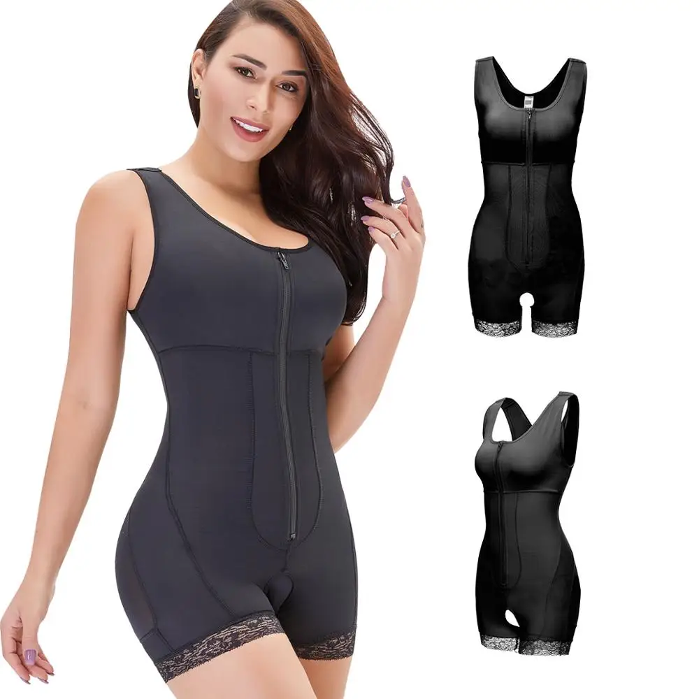 

Zipper Shaper Firm Compression Body Weight Loss Best Waist Cincher Tummy Control Women Shapers Butt Lifter Corset Underwear 2020