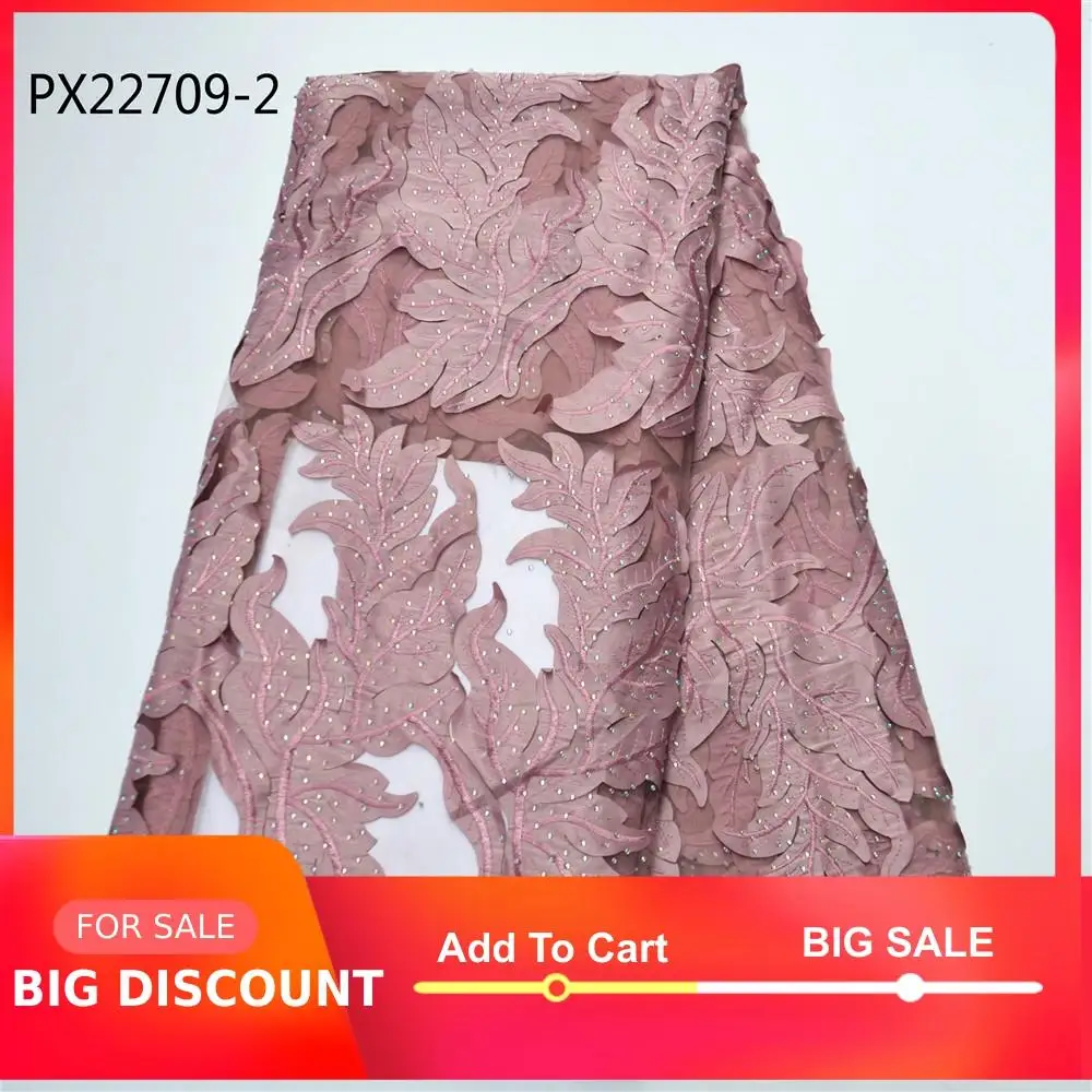 Новейшая африканская сетка лукового цвета на заказ с узором в виде листьев и