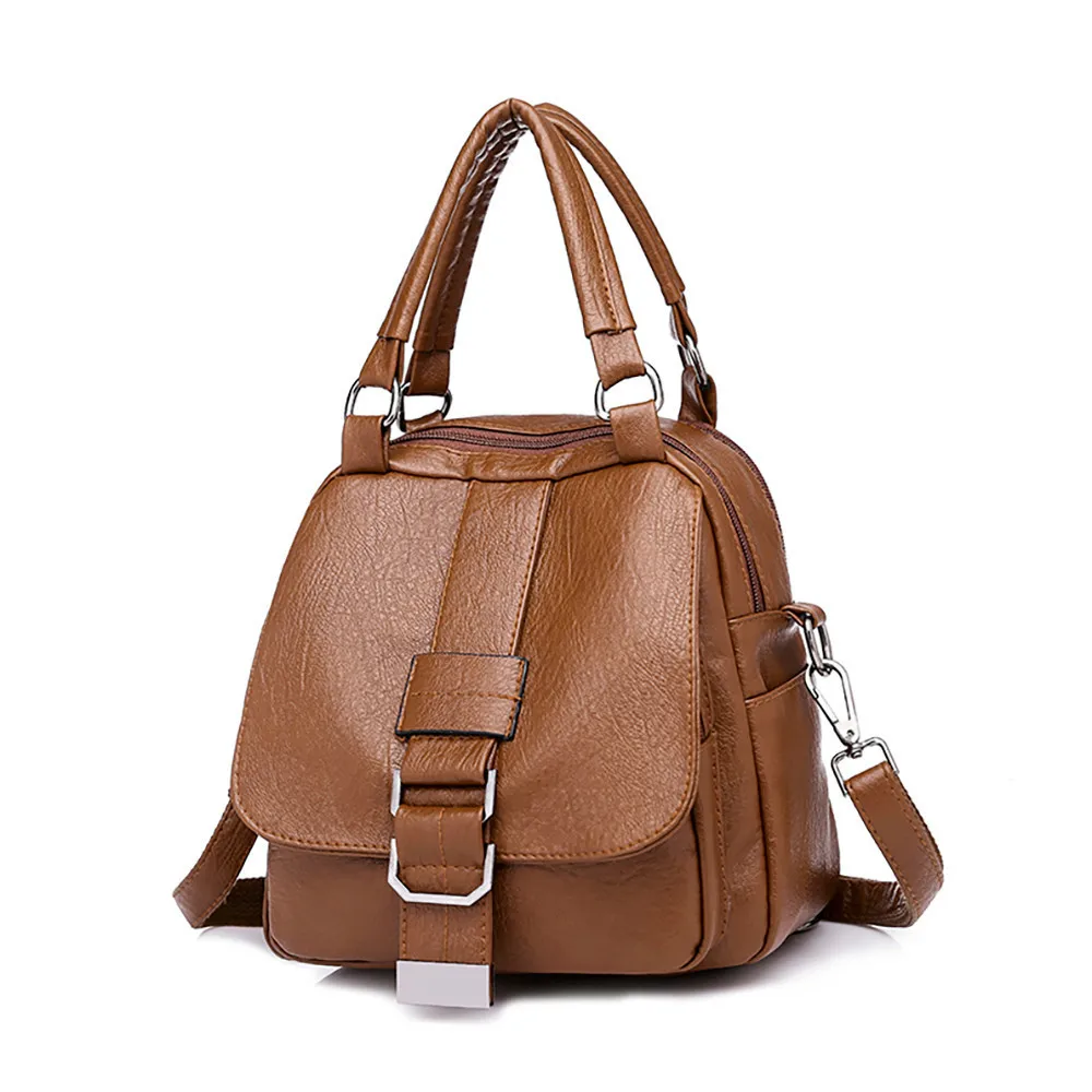 

New Ladies Handbags Multi-function Women's Bag Shoulder Bag Wild Handbag Messenger Bag Soft Leather Small Double Back Female