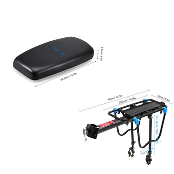 

Aluminum Alloy Mountain Bike Rack with Thicken Bicycle Rear Seat for MTB Adjustable Bike Rear Rack with Bicycle Saddle for Child