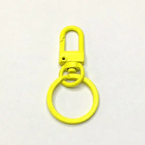 5Pcs/ Colorful Metal Key Openable Unisex Keyring Keychain Keyfob DIY Jewelry Accessories - Цвет: 1