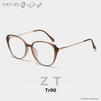 

ZT Prescription Glasses Astigmatism Ultralight Cat Eye Glasses Brillen Progressive Lens Eyewear Optical Photochromic Glasses