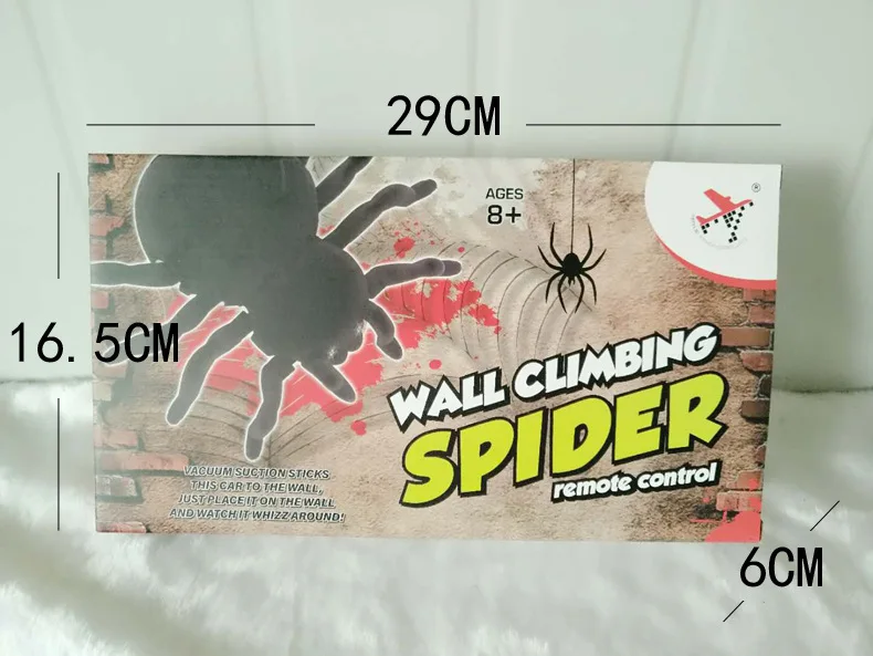 Model Remote Control Climbing up A Wall Spider Trick Scary Spoof Crawling Insect Animal Screaming Boy Toy Gift