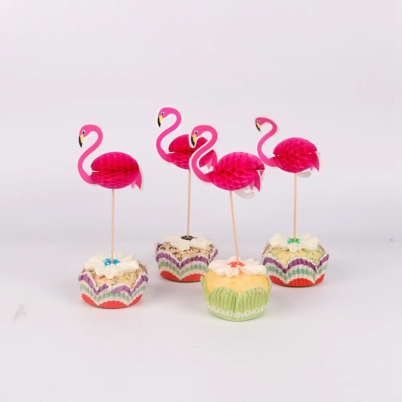 6pcs cupcake toppers Летние Фрукты Арбуз день рождения тема вечерние украшения чашки пластины тянуть флаг арбуз вставка для торта фото папка - Цвет: 6pcs cupcake toppers