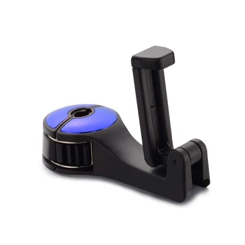 

ABS 2 In 1 Headrest Multifunctional Bracket Adjustable Seat Back Portable Universal Car Hook Lock Hangers Mobile Phone Holder