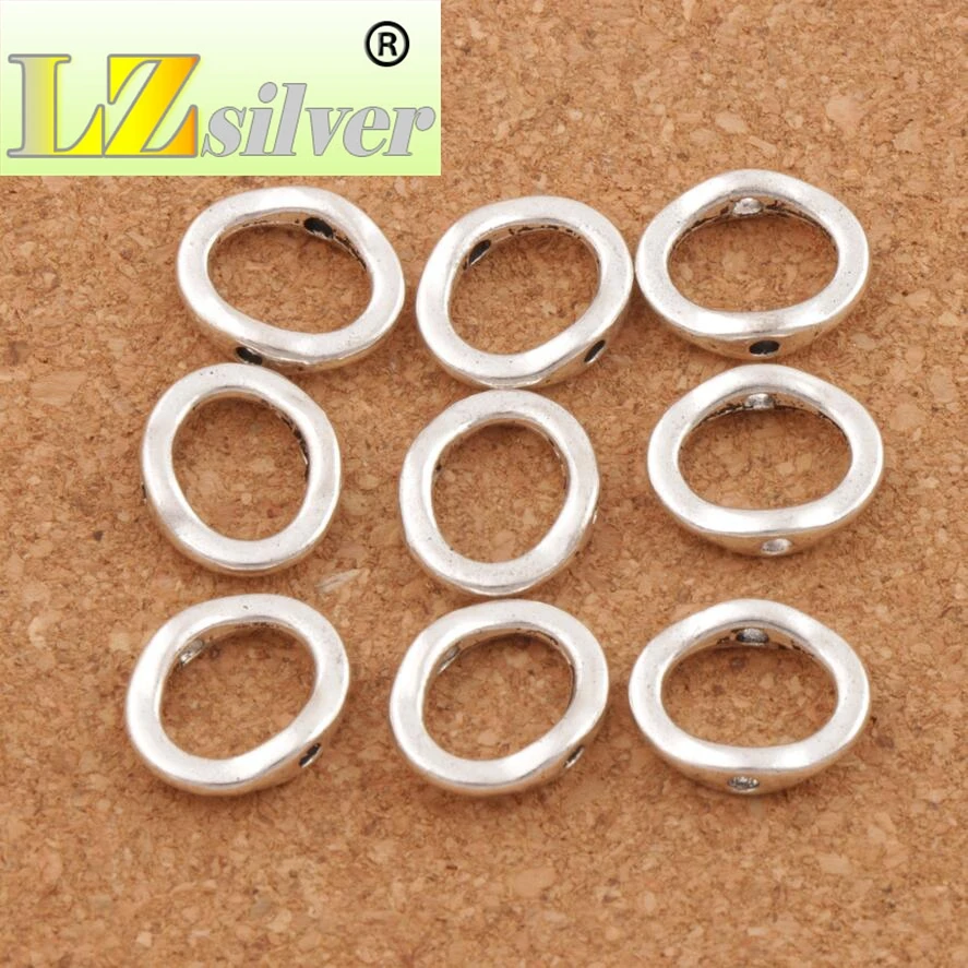 Open Oval Bead Frame Charms 15.1x12.8mm 200pcs zinc alloy Pendants Jewelry DIY L765
