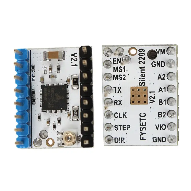 1 компл. Пластик+ металл TMC2209V2.1 шаговый двигатель драйвер Mute 256 микрошаги для 3d принтер части