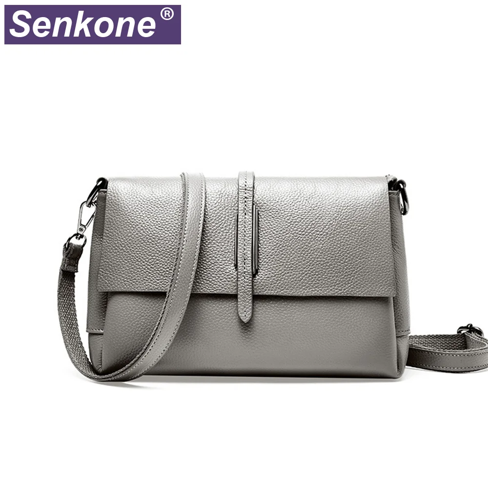 

2020 New Genuine Leather Messenger Bags for Women Small Crossbody Bag Female Lady Shoulder Bags Day Clutch Bag Handbags Women