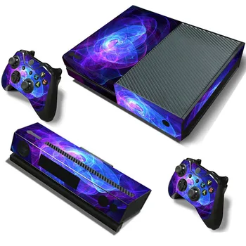 

Fashion Design PVC Sticker Decal Skin For Xbox One Games Controllers Holder Protective Cover Film For Console and 2 Controller