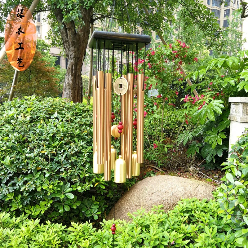 Adornos de de viento para patio, Metal, decoraciones de jardín, decoración de habitación, regalo para el hogar, balcón, campanas colgantes grandes|Carrillones y decoraciones colgantes| - AliExpress