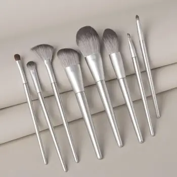 

8Pcs Makeup Brushes Set Face Blush Powder Foundation Contour Bronzer Eyeshadow Blending Crease High Quality Make Up Brushes Kits