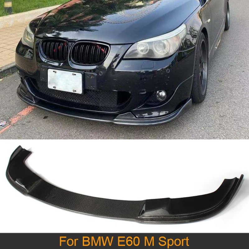 5 serie Carbon Fiber Front Bumper Lip Spoiler f??r BMW E60 M Sport ...