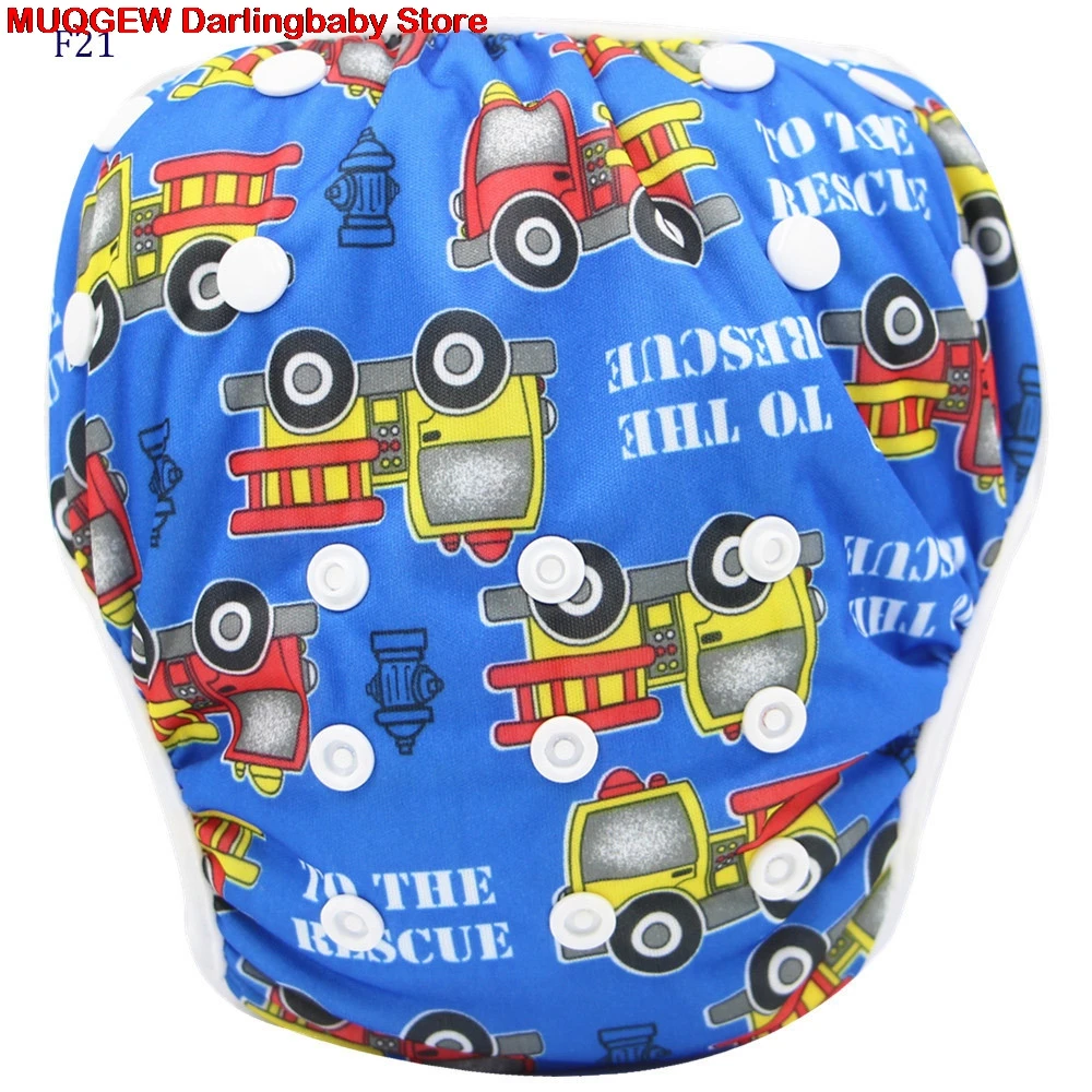 Nappies Swimwear15 Детские купальники с милым рисунком для маленьких мальчиков и девочек, плавки, шорты, герметичный многоразовый регулируемый - Цвет: Nappies Swimwear15
