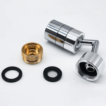 

Universal Splash Filter Faucet 720° Faucet Sprayer Head Big Angle Swivel Rotatable Bubbler Mounted Faucet Head Replacement