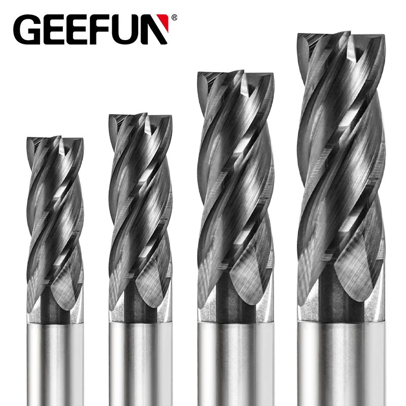 

Solid Carbide 4 Flutes End Mills 50HRC TiAlN Coated Endmills Flat[3mm 3x8x3x50]
