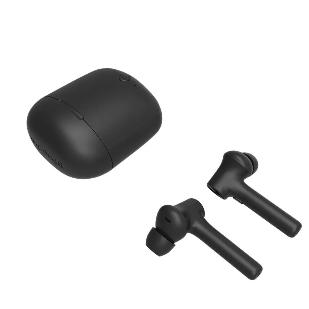 Black Ouhaobin Bluetooth 5,0, Спортивная гарнитура, беспроводные наушники, мини наушники, зарядная коробка для Bluedio, Hi наушники для спорта - Цвет: Black