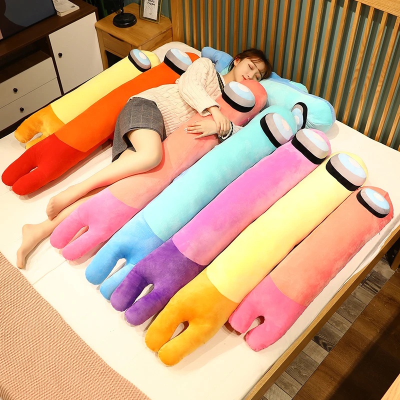 90/130cm Among Us Long Pillow Cushion Sleepng Pillow Animal Doll Kawaii