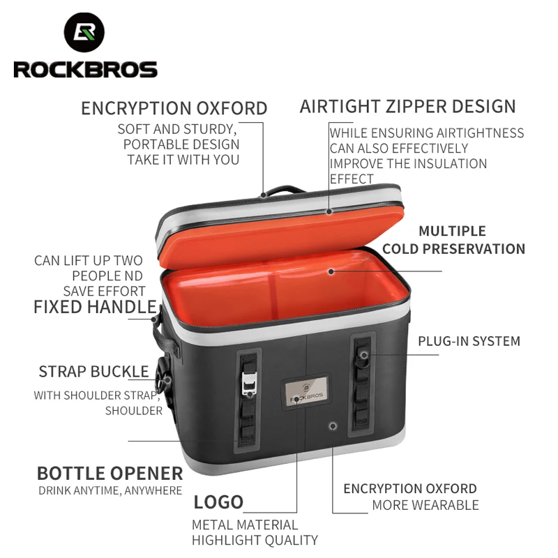 ROCKBROS 22L уличный Пикник корзина кулер для пикника многофункциональная большая