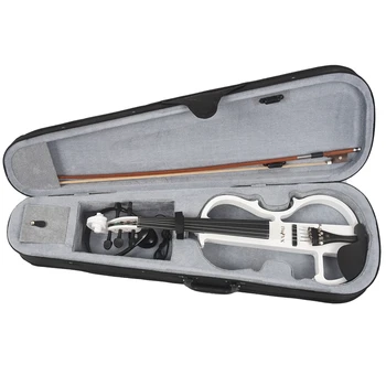 

NAOMI 4/4 Full Size Electric Violin Fiddle 5 String Silent Violin Accessories High Quality New