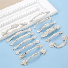 Белая ручка шкаф в европейском стиле цвета слоновой кости двери минималистичные ручки ящика шкафа двери розового оборудования ручки маленькие