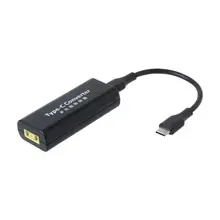 DC преобразователь кабель usb Тип C Мужской мощность зарядное устройство конвертер адаптер для ноутбука 20 в 3.25A квадратный разъем Женский