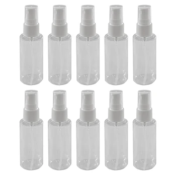 

10Pcs Transparent Empty Spray Bottles 2 Oz Plastic Mini Refillable Container Empty Cosmetic Containers