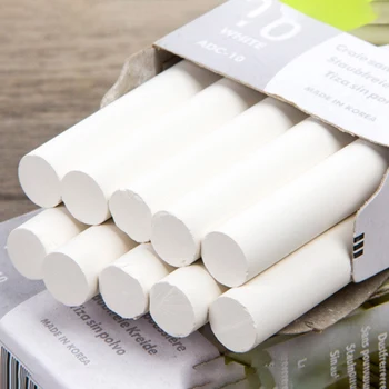 

10Pcs Dustless White Drawing Chalk For School Education Chalks High Quality Stationary Office Supplies Marker