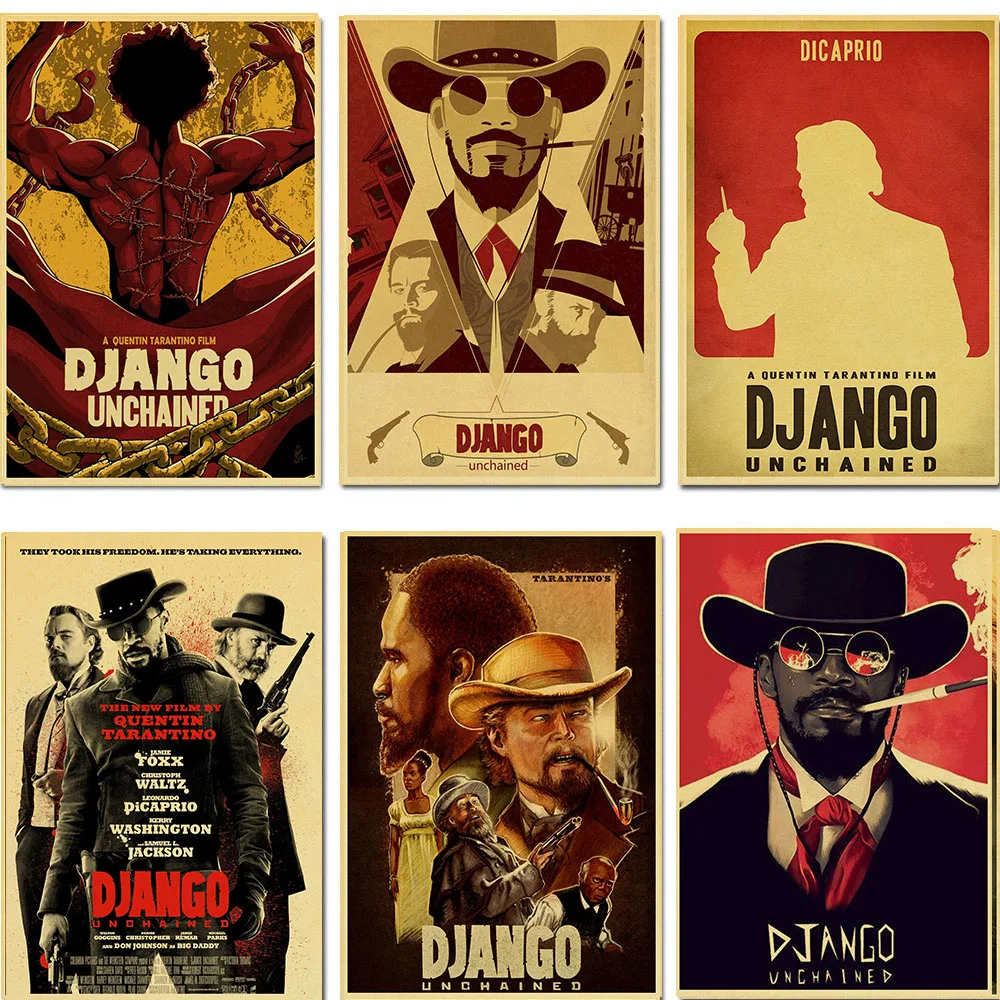 Классический фильм Квентин Тарантино пленка Django развязанный фотопостер