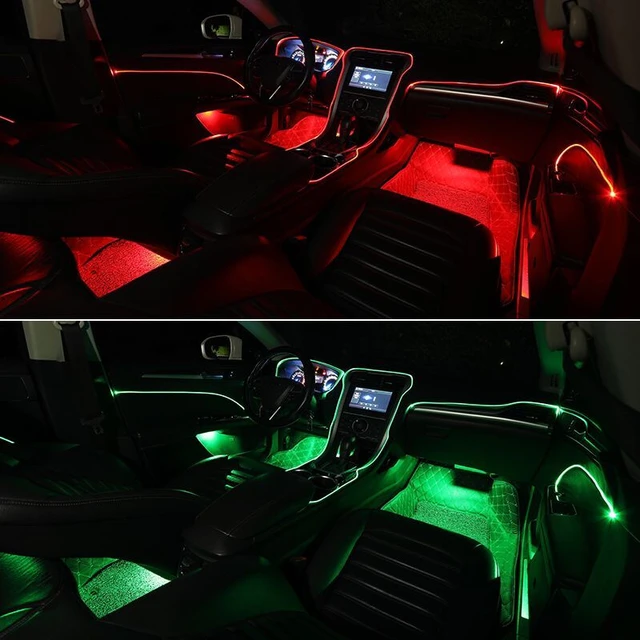 For bmw 5 series f10/f11 2 colors tuning car neon voiture led strip  interior decorative door ambient light - AliExpress