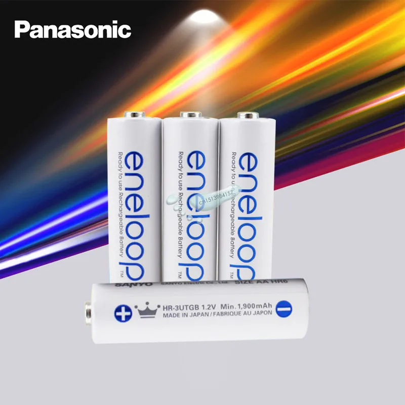 

4pcs Panasonic Eneloop Original Battery Pro 1.2V AA 1900mAh NI-MH Camera Flashlight Toy Pre-Charged Rechargeable Batteries