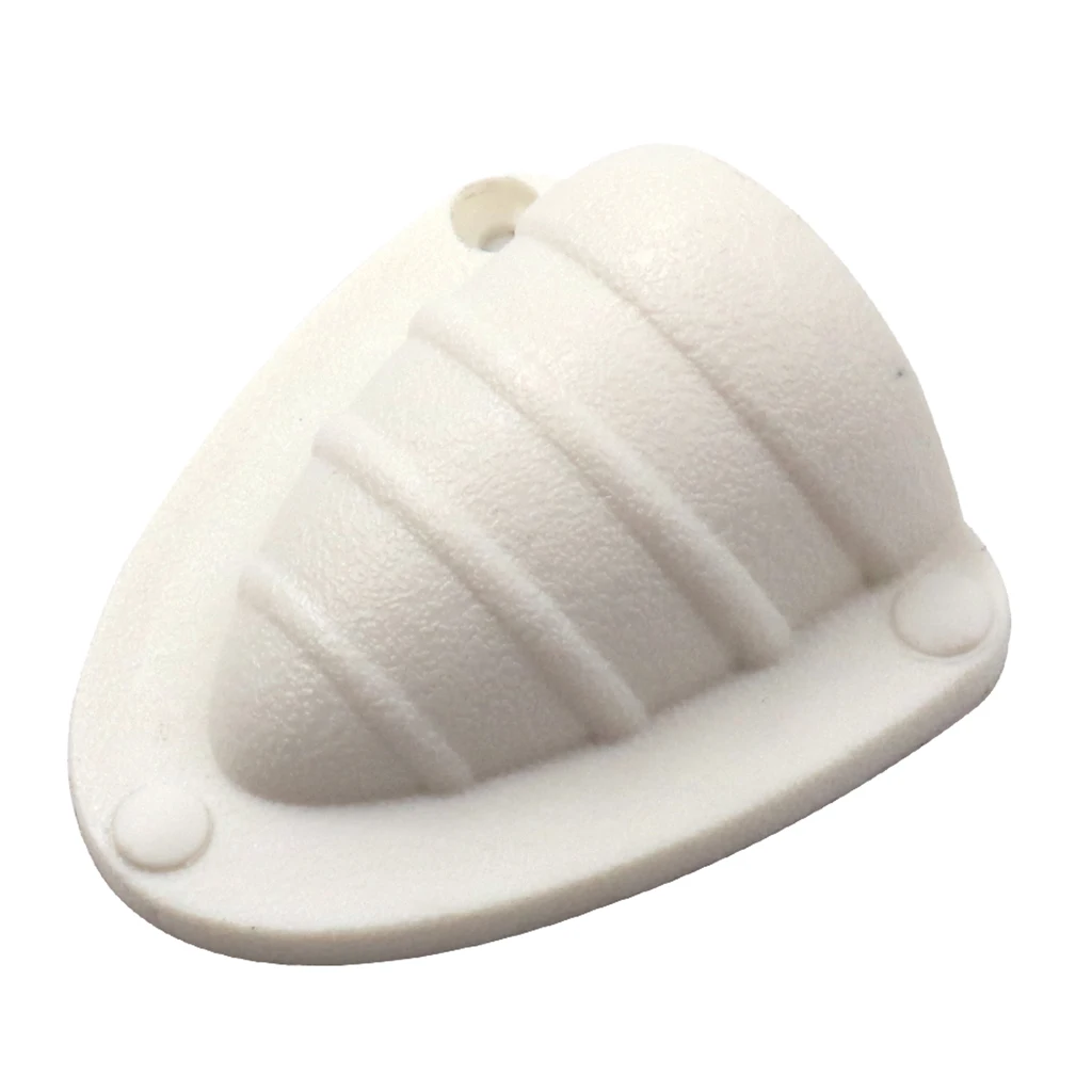 White Nylon Clamshell Vent/Wire Cover Clam Vent for Boat (60 x 65 x