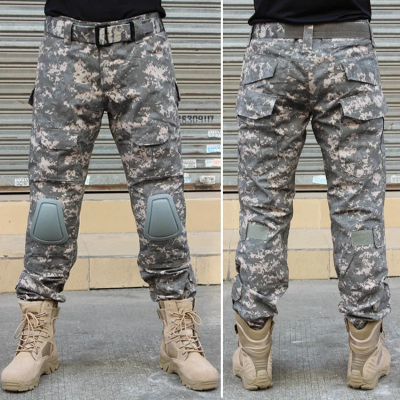 

Gen2 ACU Camouflage Combat Pants Military Battlefield Airsoft Sniper Hunting BDU Trousers Men Camo Tactical Pants With Knee Pads