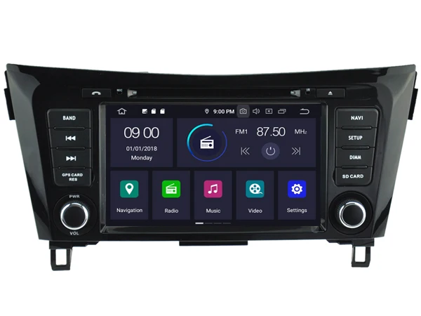 RUISO 4g+ 64g 8-Core автомобильный DVD плеер Android 9,0 для NISSAN QASHQAI автомобильный мультимедийный DVD Авто Радио Стерео 1080P GPS wi-fi DVR dab obd ips