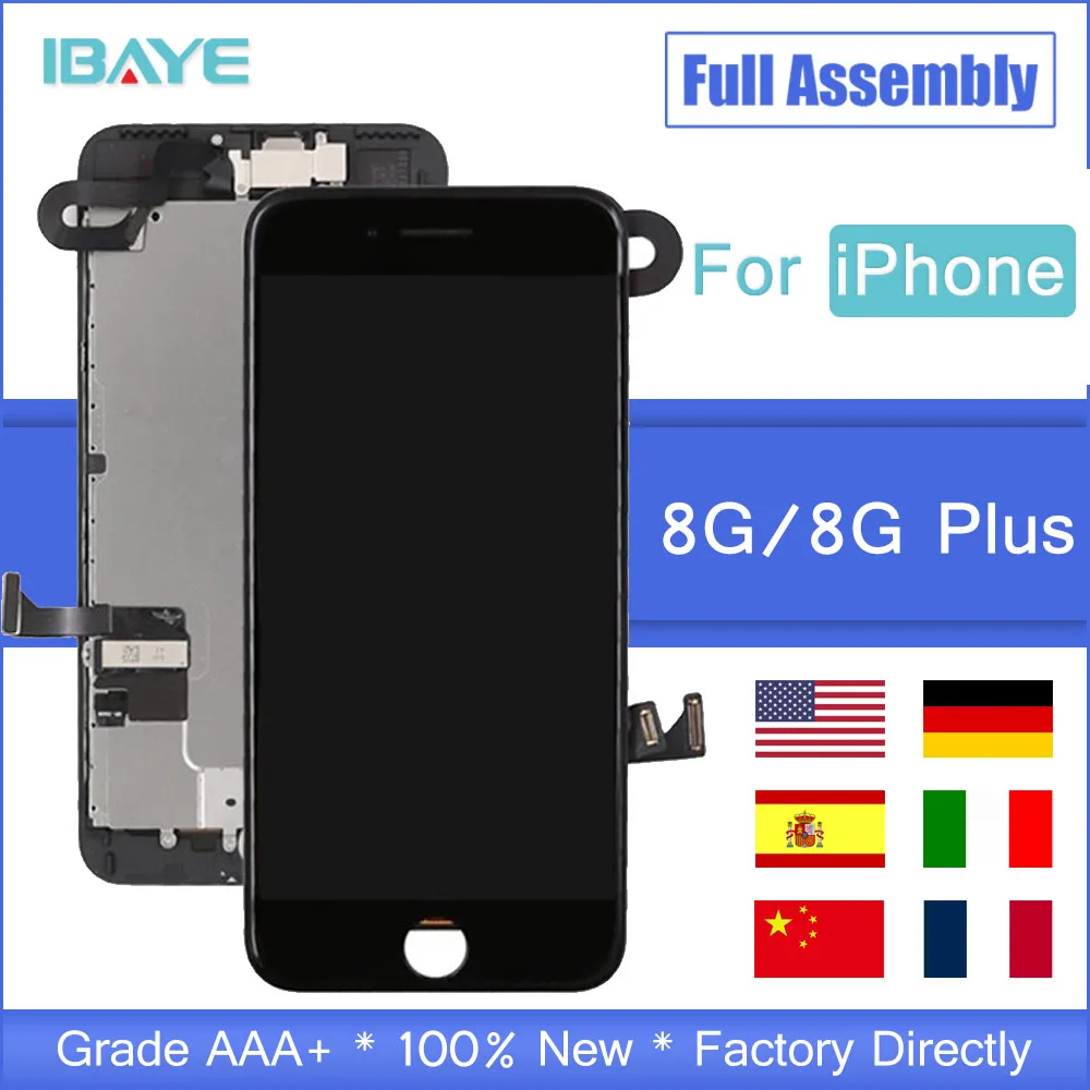 

AAA+++ Quality LCD Display For iPhone 8 Plus Touch Screen Replacement Full Set LCD For iPhone 8plus 8G 3D Touch No Dead Pixel