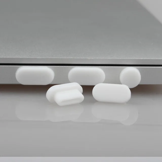 White Пылезащитные заглушки для MacBook Air 1" /MacBook Pro A1708 A1706 A1989 A1990 A1534 - Цвет: White