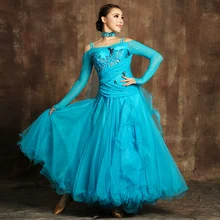 Платья для участия в конкурсах бального танца, стандартный бальный зал танцевальные платья светящиеся костюмы бальное платье, для вальса платье