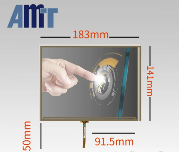 Details about   1PC New AMT9105 5.7 Inch Touch Screen four wire resistor AMT 9105 touchpad glass 