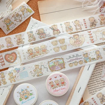 

1pcs Washi Masking Tapes Fairy Bear Series Decorative Adhesive Scrapbooking DIY Paper Japanese Stickers 5m