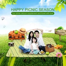 Складной походный коврик для пляжного пикника, влагостойкое одеяло в горошек, 100x150 см, многопользовательский водонепроницаемый спальный походный коврик для улицы