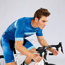Darevie синий комплект для велоспорта, велосипедная Джерси-накладка, противоударные велосипедные шорты, дышащие комплекты одежды для велоспорта, командная форма для велоспорта
