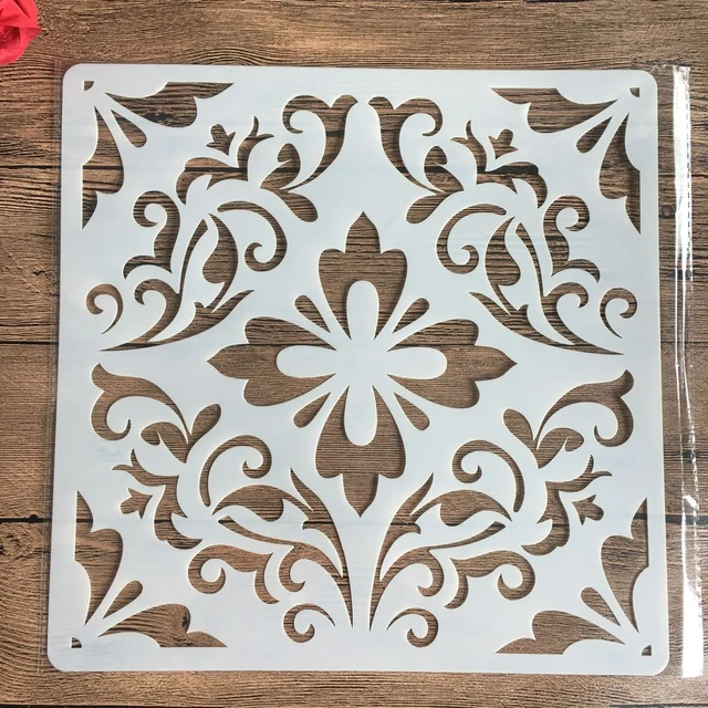 30 * 30cm size diy craft mandala mold for painting stencils stamped photo album embossed paper card on wood, fabric, wall 34