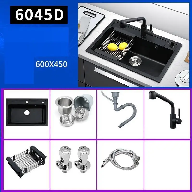 MODEL H Wasbak Portatil Umywalka Лава Manos кран Keuken Gootsteen Spoelbak Dissipador Lavabo Cuba Fregadero Pia Cozinha кухонная раковина - Цвет: MODEL H