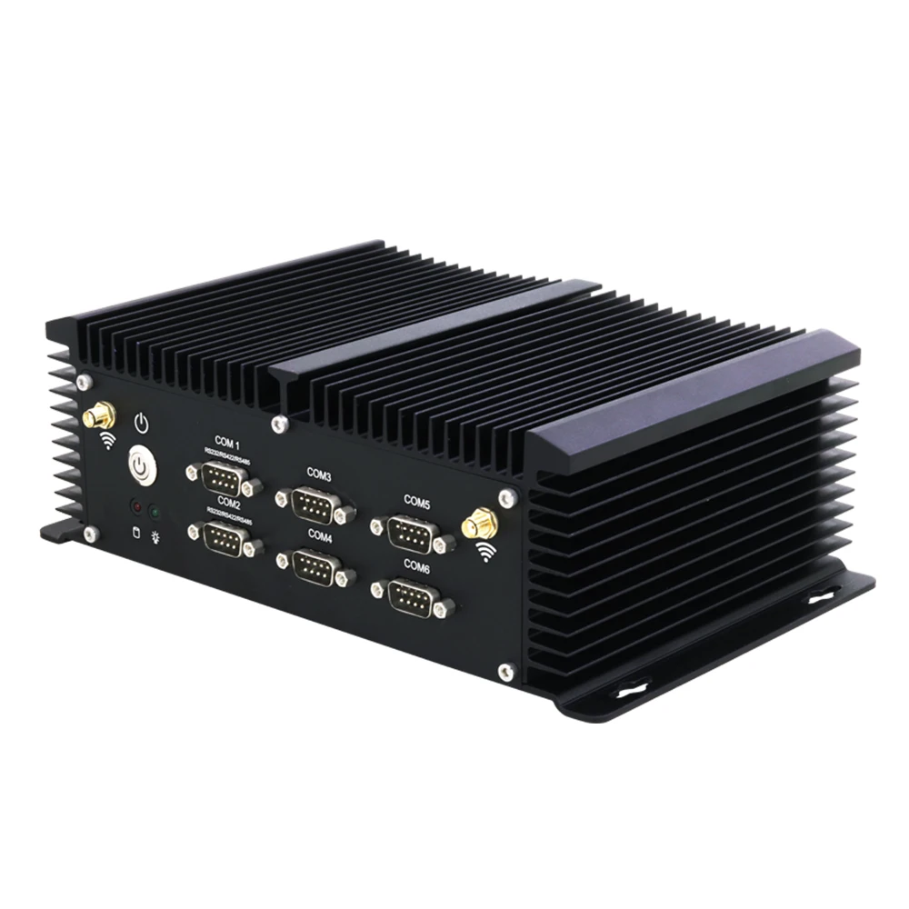 Мини ПК Intel Core i5 4200U i7 4500U безвентиляторный 6 * COM Dual LAN HDMI WiFi 8 * USB Windows 10/8 Linux неттоп компьютер Мини ПК Intel Core i5 4200U i7 4500U безвентиляторный 6 * COM Dual LAN HDMI WiFi 8 * USB Windows 10/8 Linux неттоп компьютер