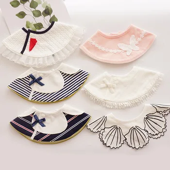 

ins new Korean version 360 baby bib decoration hundred days baby saliva towel fake collar bib one year old saliva pocket