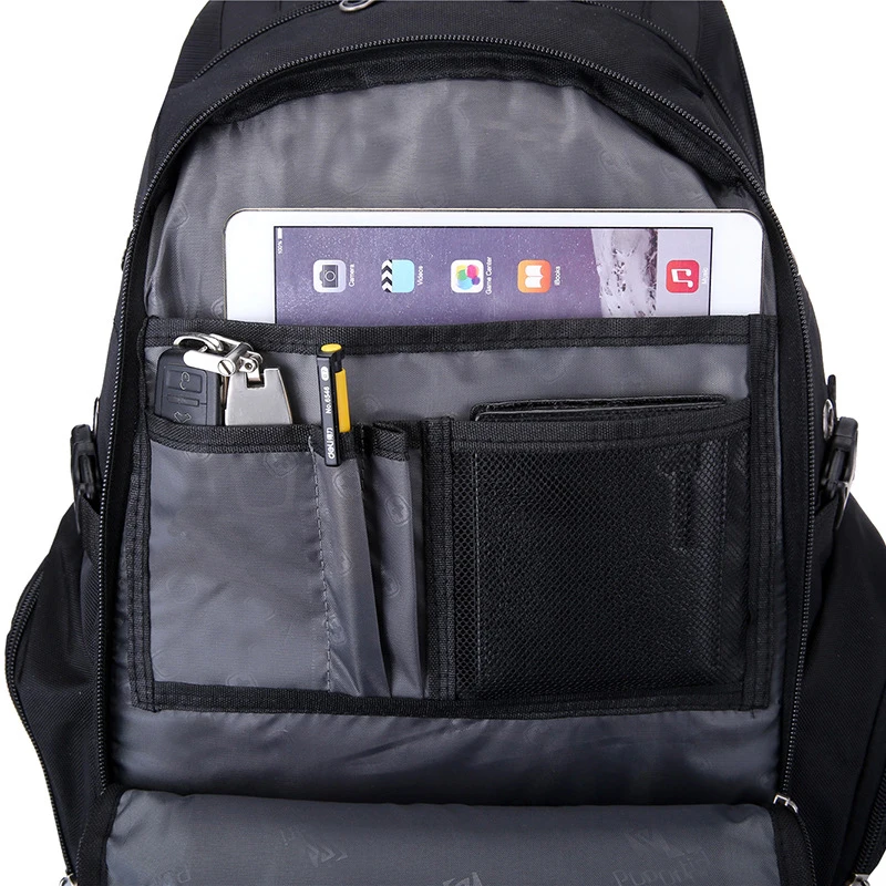 SIXRAYS Men Laptop Bag External USB Charge Computer Backpacks Anti-theft Men Waterproof Bags Women Backpack with Lock Raincover